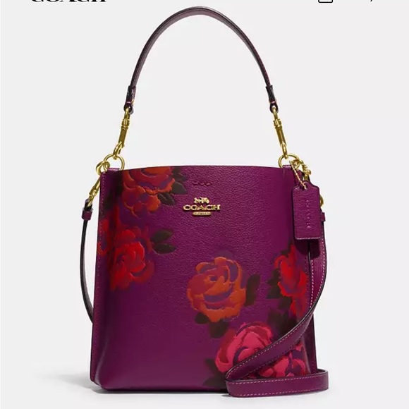Coach Handbags - Coach Mollie Bucket Bag 22 With Jumbo Floral Print NWOT